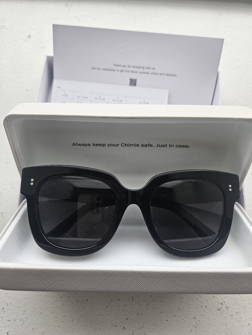 🕶️ CHIMI 08 Black Sunglasses | Designed in Stockholm | Full Set w/ Case & Box